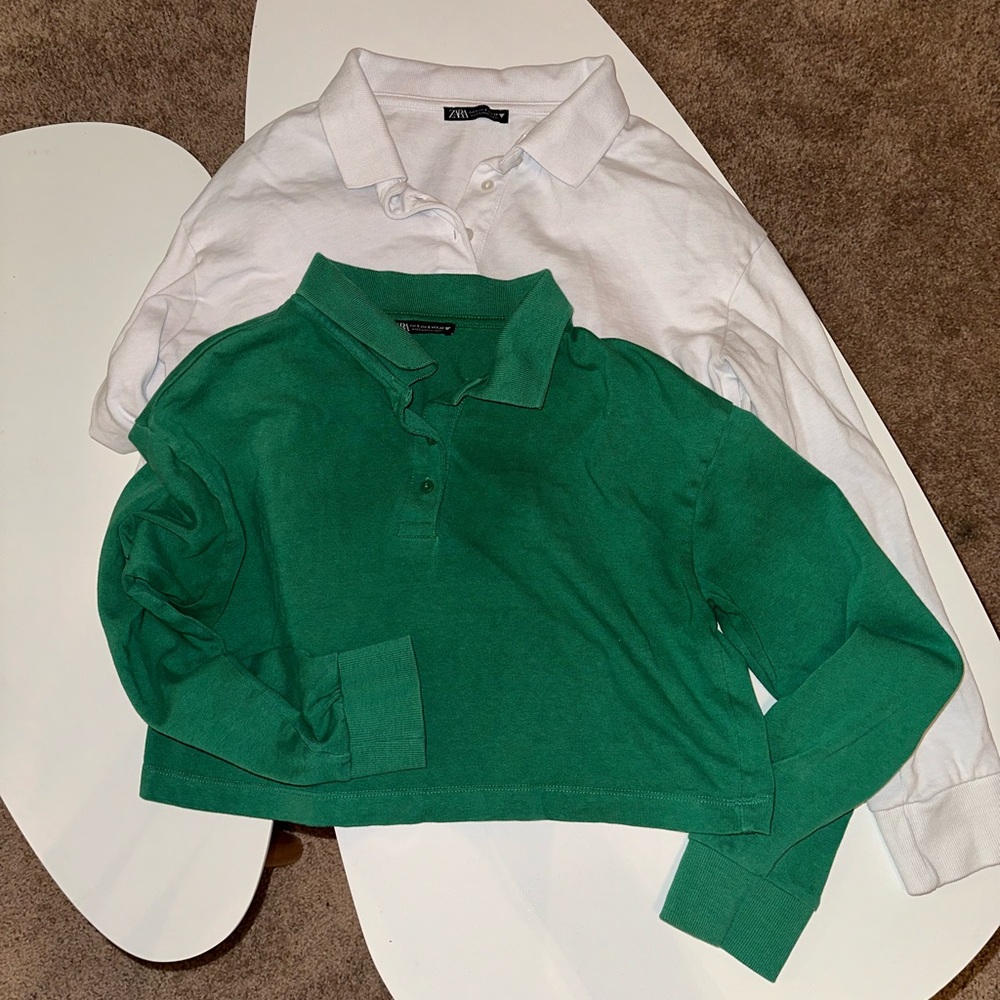 Zara crop polo sweaters size Small (two)